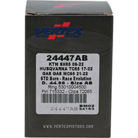 Vertex Piston Kit Cast Race Evolution 44.96/std Ktm / Husq / Gas - Offroad Collection