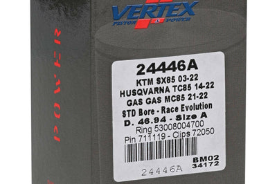 Vertex Piston Kit Cast Race Evolution 46.94/std Ktm / Husq / Gas - Offroad Collection