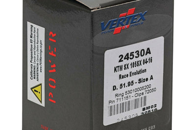Vertex Piston Kit Cast Race Evolution 51.95/stroker Ktm - Offroad Collection