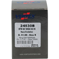 Vertex Piston Kit Cast Race Evolution 51.96/stroker Ktm - Offroad Collection