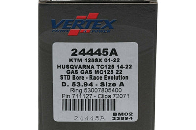 Vertex Piston Kit Cast Race Evolution 53.94/std Ktm / Husq / Gas - Offroad Collection
