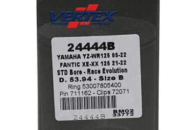 Vertex Piston Kit Cast Race Evolution 53.94/std Yam - Offroad Collection