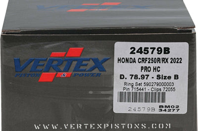 Vertex Piston Kit Hc Forged 78.97/std 14.4:1 Hon - Offroad Collection