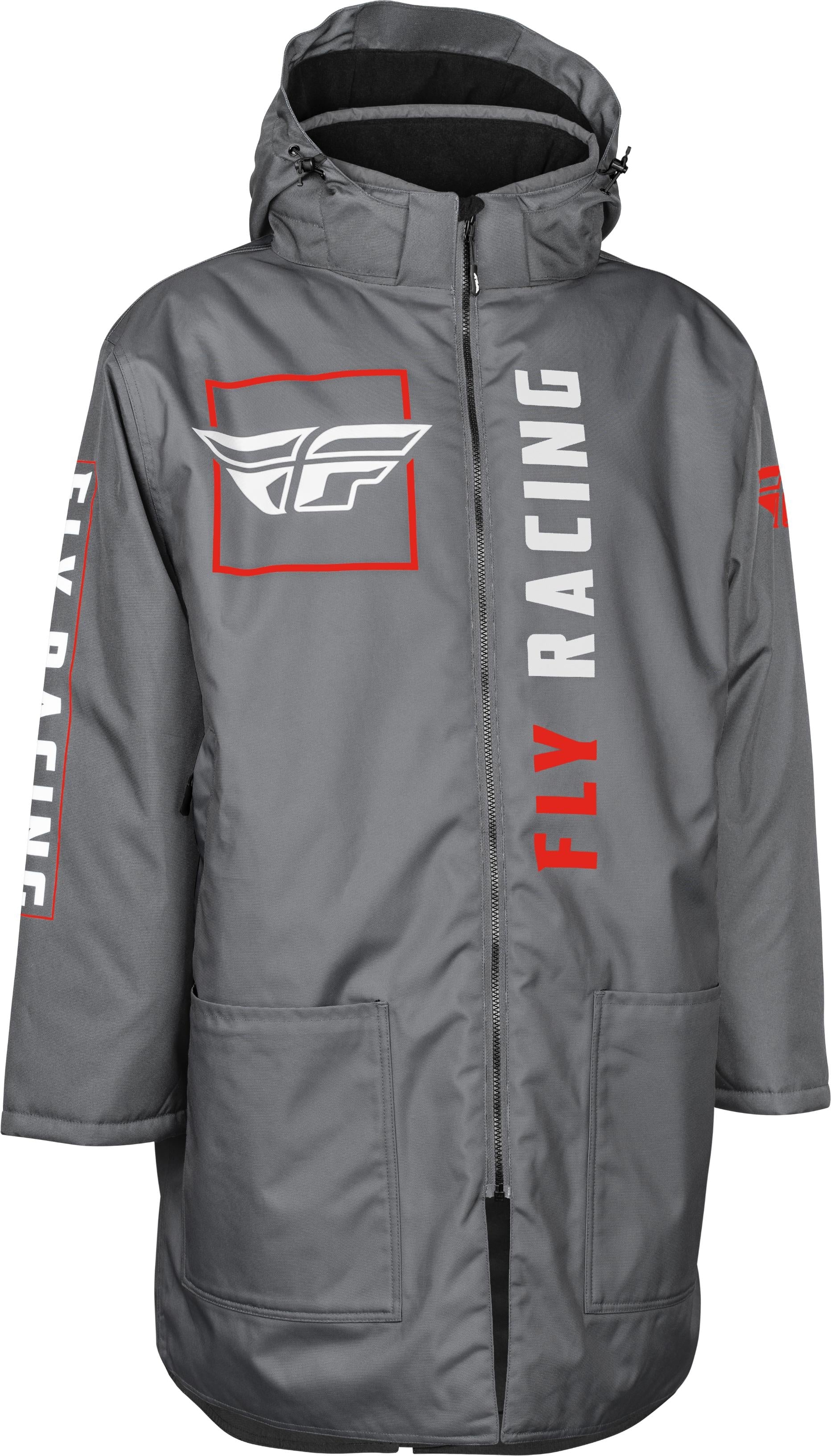 Fly Racing Pit Coat Purple S/m - Grey/Red / One Size Fits Most - Apparel Collection