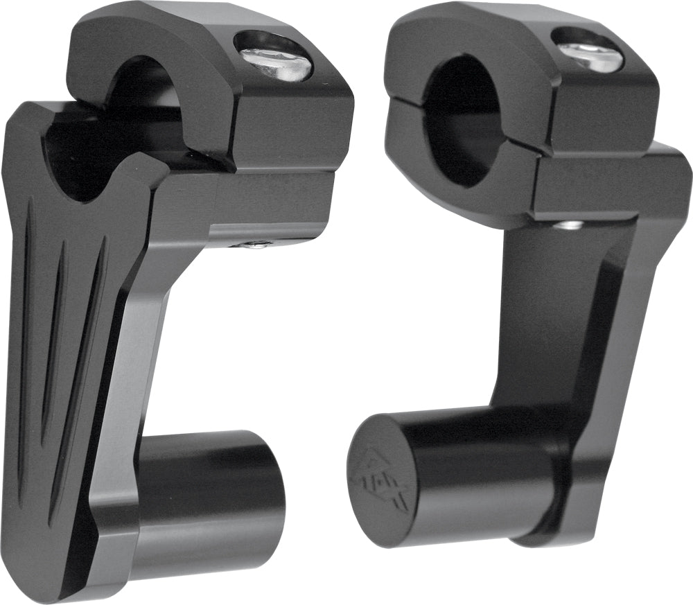 Rox Pivoting Handlebar Riser Black 3’’ Rise - Harddrive Products