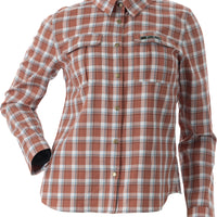 Dsg Plaid Button-down Terracotta Xs - Steel Blue / Large