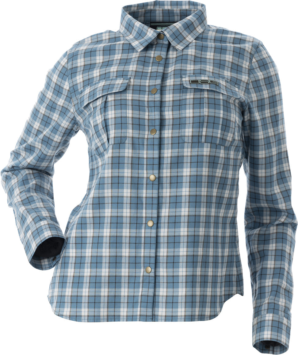 Dsg Plaid Button-down Terracotta Xs - Steel Blue / X-Large