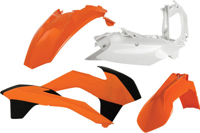 Acerbis Plastic Kit Kaw Original `24 Green - Orange - Offroad Collection