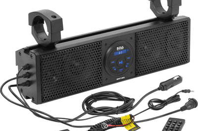 Boss Audio Plug N Play 18’’ Sound Bar 4 Speakers Fits 1.5-2’’ Bars - Atv Performance Products