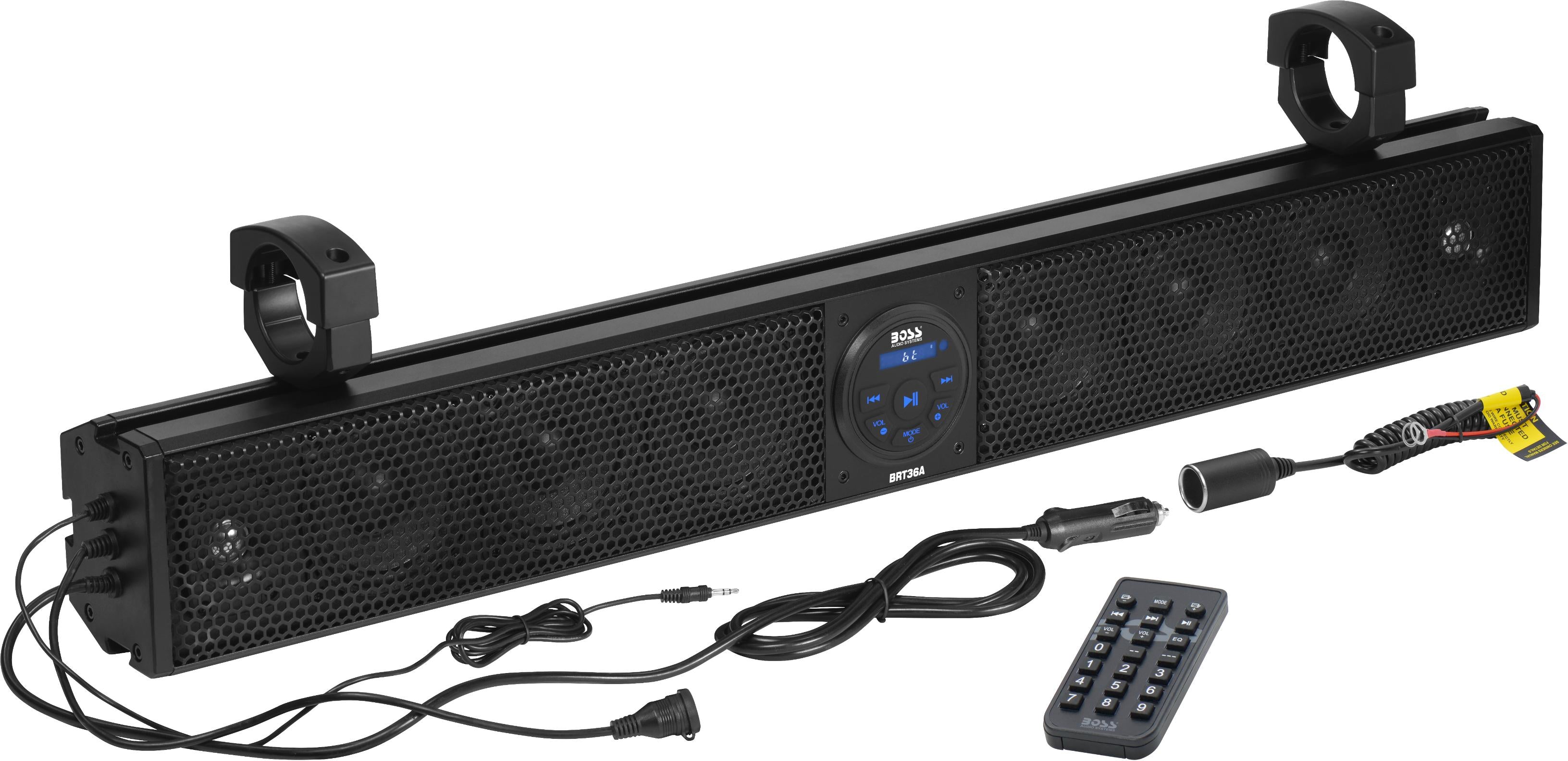 Boss Audio Plug N Play 36’’ Sound Bar 8 Speakers Fits 1.5-2’’ Bars - Atv Performance Products