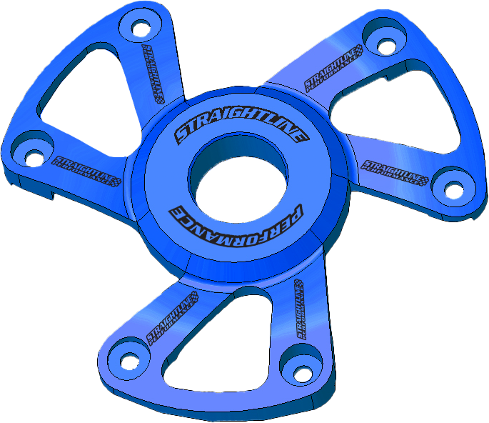 Straightline Polaris P22 Clutch Cover Anodized Red - Blue - Snowmobile Collection