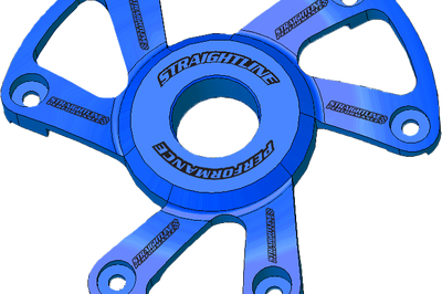 Straightline Polaris P22 Clutch Cover Anodized Red - Blue - Snowmobile Collection