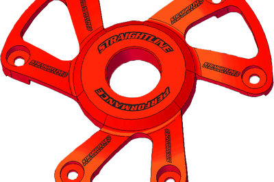 Straightline Polaris P22 Clutch Cover Anodized Red - Snowmobile Collection