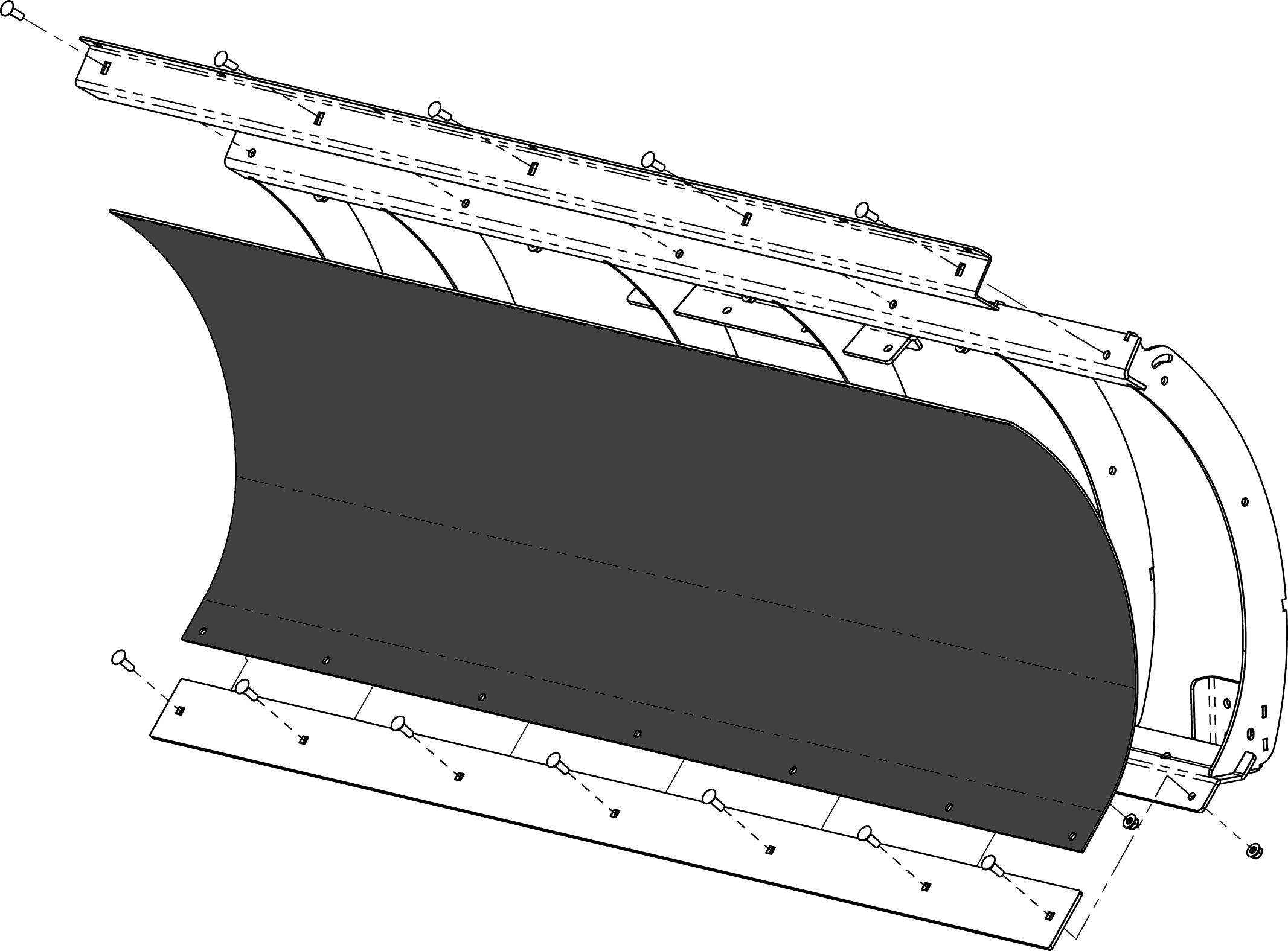 Kfi Poly Blade Replacement 72’’ Face - Atv Performance Products