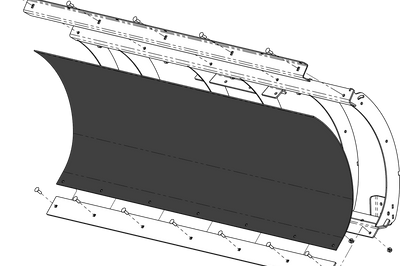 Kfi Poly Blade Replacement 72’’ Face - Atv Performance Products