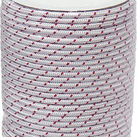 Sp1 Poly Starter Rope 4.5mm X 250’ Polyester White/red - White/Red - Snowmobile Collection