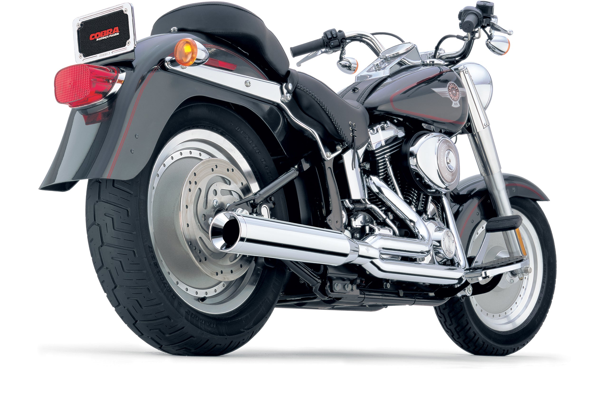 COBRA Power Pro Hp 2 1 Chrome Softail 07 11