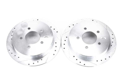 PowerStop Power Stop 00-02 Ford Expedition Rear Evolution Drilled & Slotted Rotors - Pair - Brakes Pads