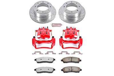 PowerStop Power Stop 00-04 Ford F-350 Super Duty Rear Z36 Truck&Tow Kit w/Cals - Brakes Rotors & Pads