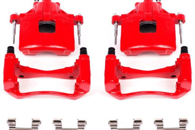 PowerStop Power Stop 00-05 Buick LeSabre Front Red Calipers w/Brackets - Pair - Brakes Rotors & Pads