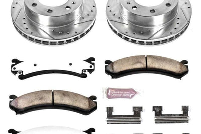 PowerStop Power Stop 00-05 Cadillac DeVille Front Z36 Truck & Tow Brake Kit - Brakes Rotors Pads