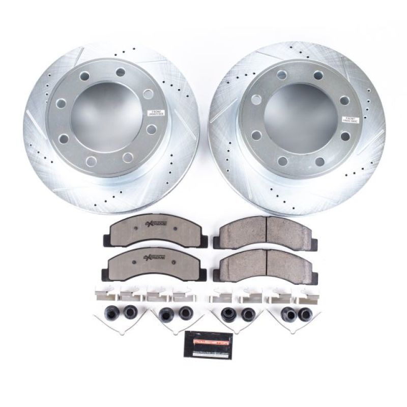 PowerStop Power Stop 00-05 Ford Excursion Front Z36 Truck & Tow Brake Kit - Brakes Rotors Pads