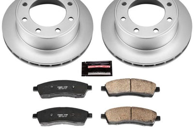 PowerStop Power Stop 00-05 Ford Excursion Rear Z17 Evolution Geomet Coated Brake Kit - Brakes Rotors & Pads