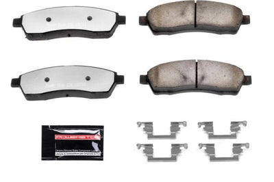 PowerStop Power Stop 00-05 Ford Excursion Rear Z36 Truck & Tow Brake Pads w/Hardware - Brakes Rotors