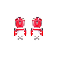 PowerStop Power Stop 00-06 Audi TT Quattro (w/Non Vented Rotors Only) Rear Red Calipers w/Brackets - Pair - Brakes &