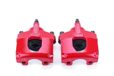 PowerStop Power Stop 00-07 Chrysler Town & Country Rear Red Calipers w/o Brackets - Pair - Brakes Rotors Pads