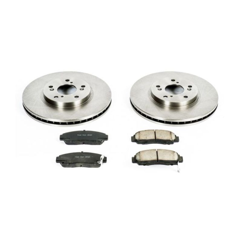 PowerStop Power Stop 01-03 Acura CL Front Autospecialty Brake Kit - Brakes Rotors & Pads