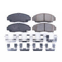 PowerStop Power Stop 01-03 Acura CL Front Z17 Evolution Ceramic Brake Pads w/Hardware - Brakes Rotors &