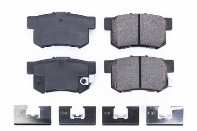 PowerStop Power Stop 01-03 Acura CL Rear Z17 Evolution Ceramic Brake Pads w/Hardware - Brakes Rotors &