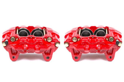 PowerStop Power Stop 01-03 Toyota Sequoia Front Red Calipers w/o Brackets - Pair - Brakes Rotors & Pads