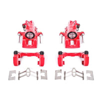 PowerStop Power Stop 01-05 Acura EL Rear Red Calipers w/Brackets - Pair - Brakes Rotors & Pads