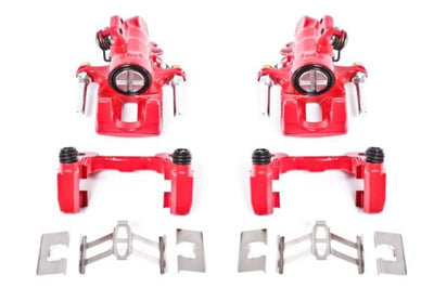 PowerStop Power Stop 01-05 Acura EL Rear Red Calipers w/Brackets - Pair - Brakes Rotors & Pads