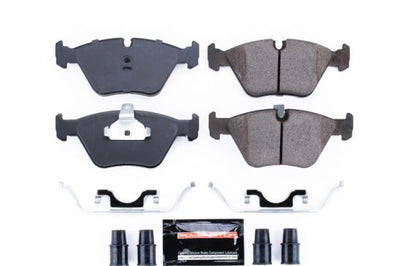 PowerStop Power Stop 01-05 BMW 525i Front Z23 Evolution Sport Brake Pads w/Hardware - Brakes Rotors &