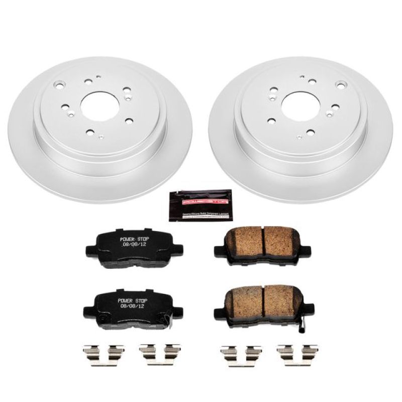 PowerStop Power Stop 01-06 Acura MDX Rear Z17 Evolution Geomet Coated Brake Kit - Brakes Rotors & Pads