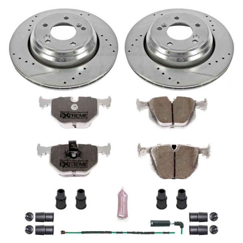 PowerStop Power Stop 01-06 BMW M3 Rear Z26 Street Warrior Brake Kit - Brakes Rotors & Pads