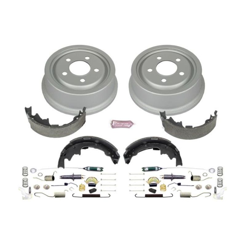 PowerStop Power Stop 01-06 Jeep Wrangler Rear Autospecialty Drum Kit - Brakes Rotors & Pads