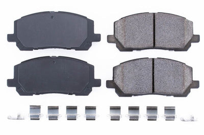 PowerStop Power Stop 01-07 Toyota Highlander Front Z17 Evolution Ceramic Brake Pads w/Hardware - Brakes Rotors &
