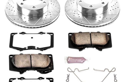 PowerStop Power Stop 01-07 Toyota Sequoia Front Z36 Truck & Tow Brake Kit - Brakes Rotors Pads