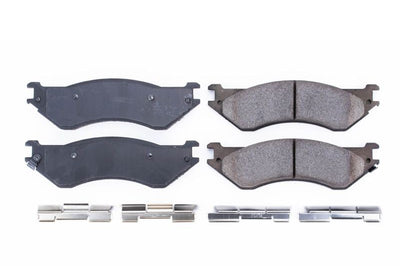 PowerStop Power Stop 01-08 Dodge Ram 2500 Rear Z17 Evolution Ceramic Brake Pads w/Hardware - Brakes Rotors &