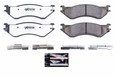 PowerStop Power Stop 01-08 Dodge Ram 2500 Rear Z36 Truck & Tow Brake Pads w/Hardware - Brakes Rotors