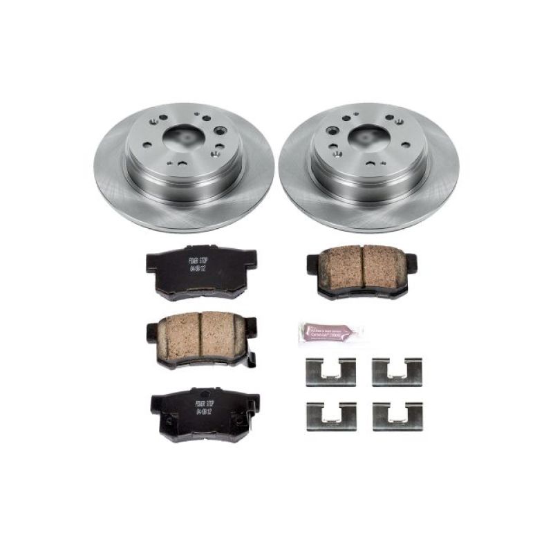 PowerStop Power Stop 02-04 Honda CR-V Rear Autospecialty Brake Kit - Brakes Rotors & Pads