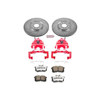 PowerStop Power Stop 02-04 Volkswagen Golf Front Z26 Street Warrior Brake Kit w/Calipers - Brakes Rotors & Pads