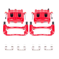 PowerStop Power Stop 02-05 Ford Explorer Front Red Calipers w/Brackets - Pair - Brakes Rotors & Pads