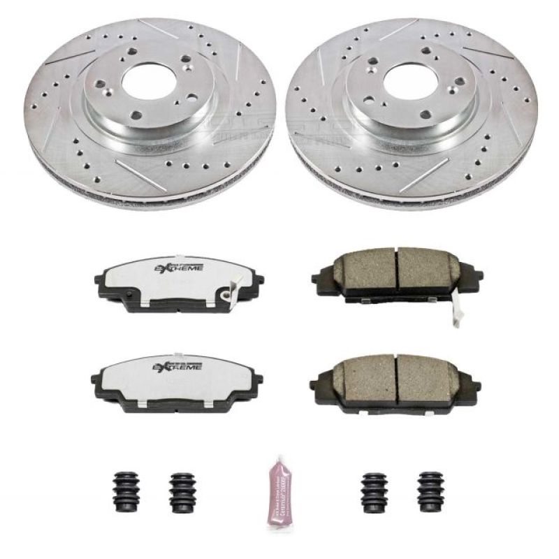 PowerStop Power Stop 02-06 Acura RSX Front Z26 Street Warrior Brake Kit - Brakes Rotors & Pads
