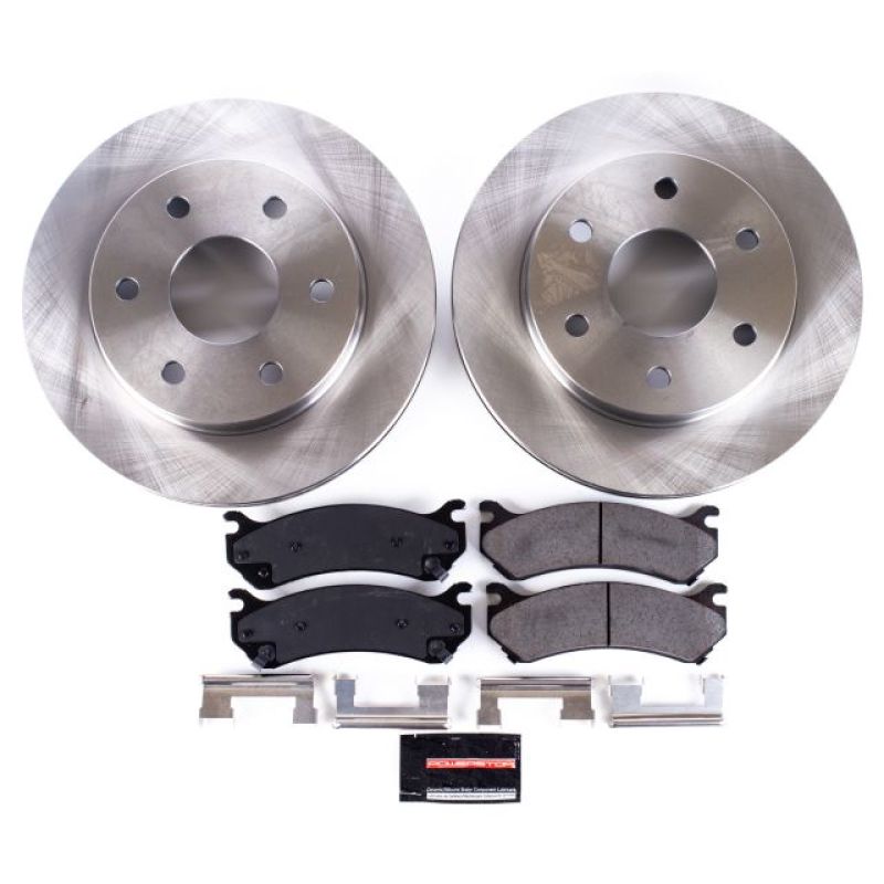 PowerStop Power Stop 02-06 Cadillac Escalade Front Autospecialty Brake Kit - Brakes Rotors & Pads