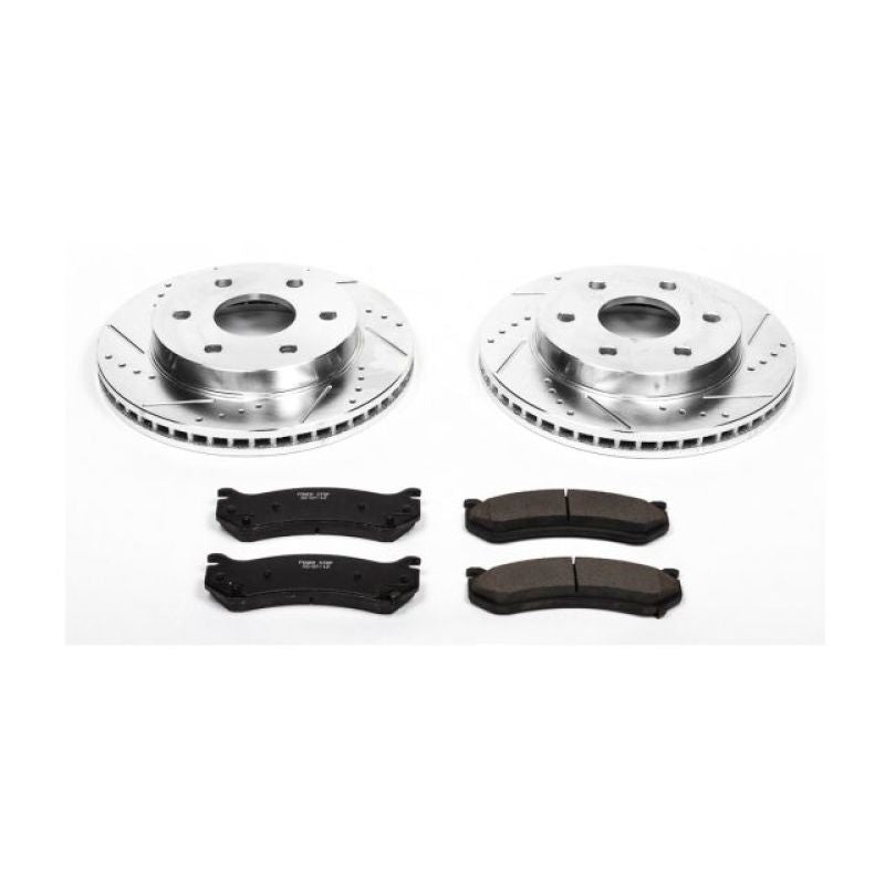 PowerStop Power Stop 02-06 Cadillac Escalade Front Z23 Evolution Sport Brake Kit - Brakes Rotors & Pads